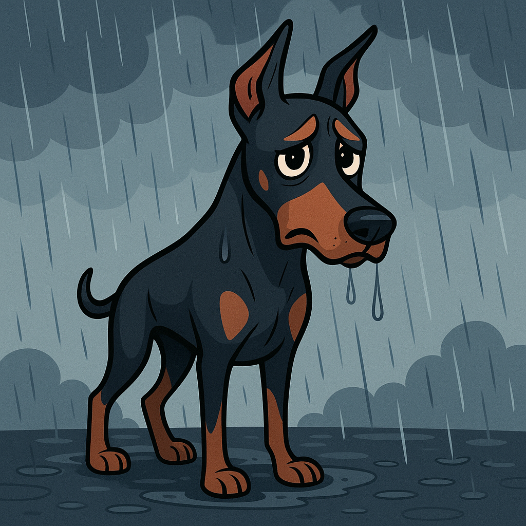 Dobermans on a Rainy Day: What to Do When the Weather Won’t Cooperate